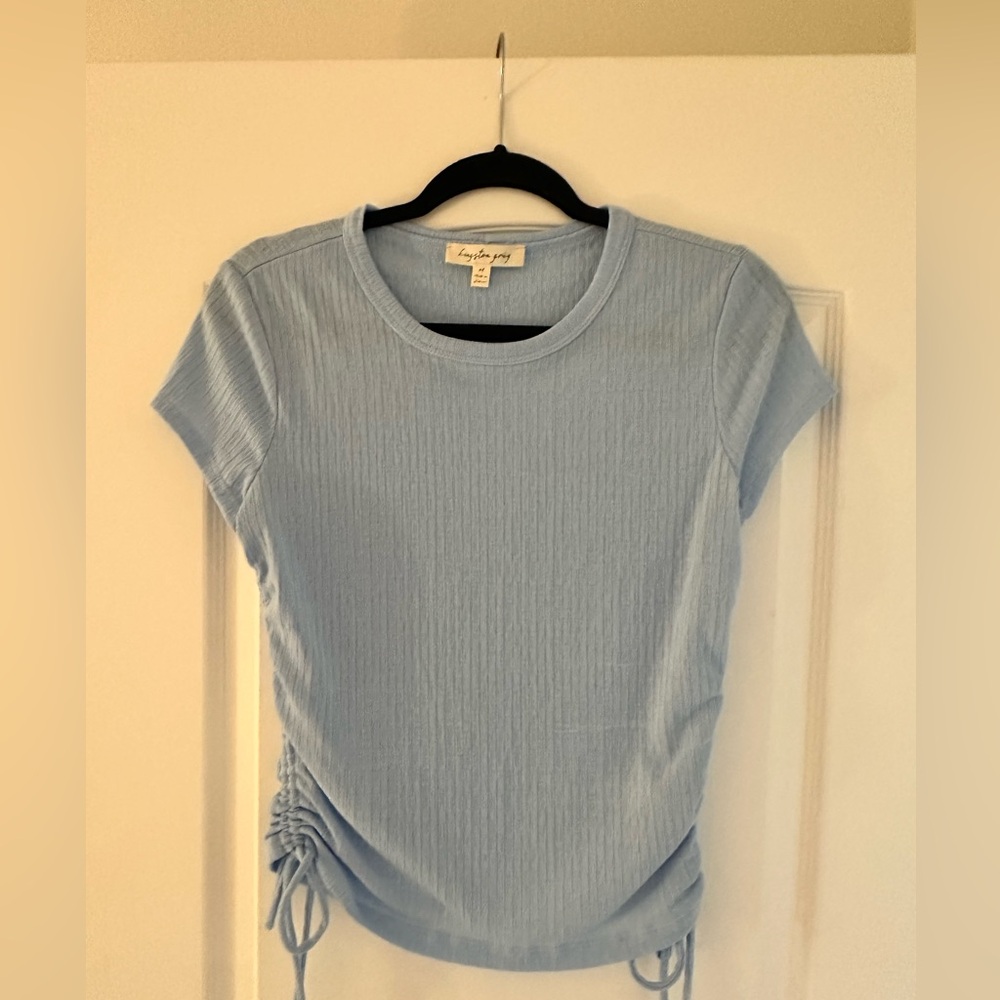 Kingston Grey T shirt w. Cinched sides